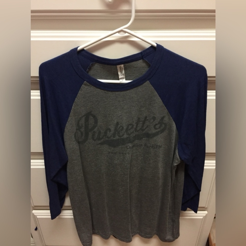 ❤️Canvas - Puckett’s Nashville 3/4 Sleeve T-shirt - L